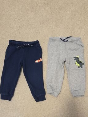 Carter's Jogger Pants 18-24 Months Car And Dinosaur